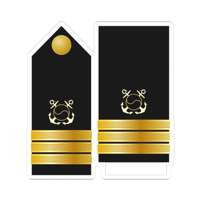 SouthKorea Navy OF 4 (Korea) (Military Rank) STICKER Vinyl Kiss-Cut Decal 3 Inch White - The Sticker Space