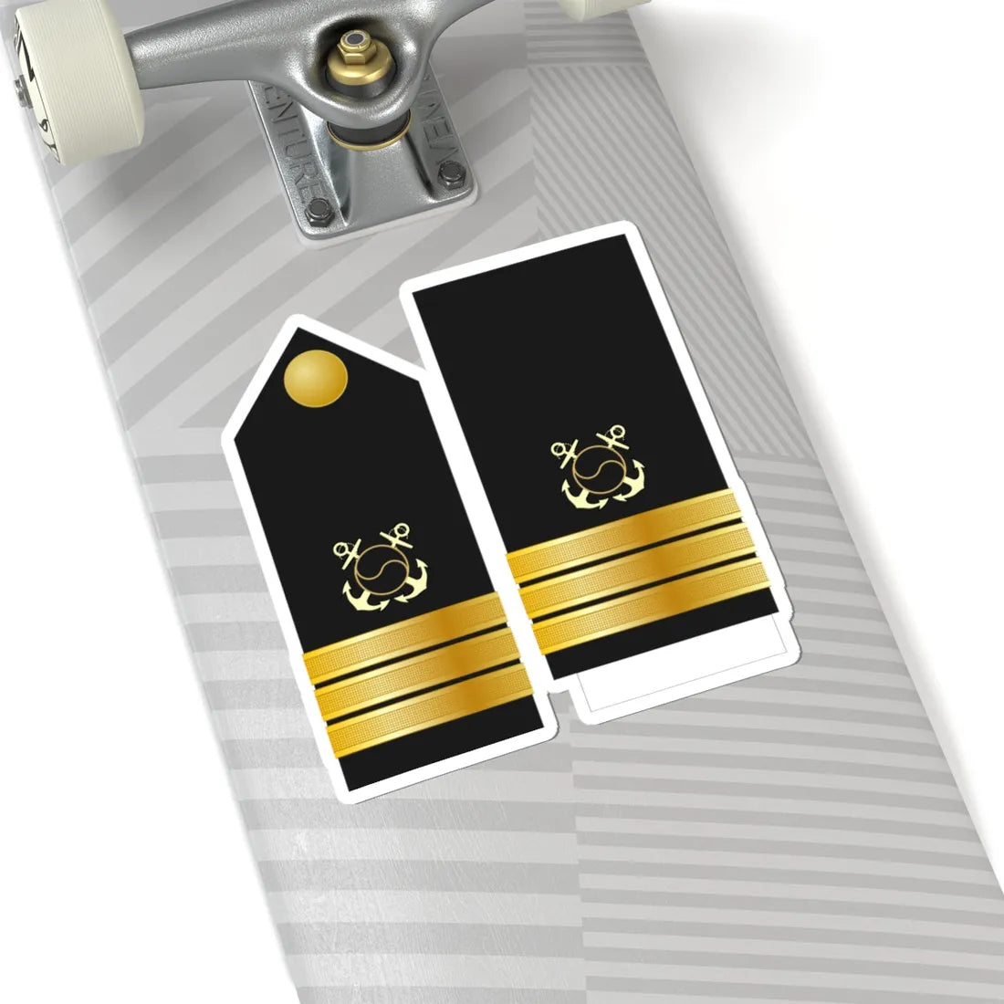 SouthKorea Navy OF 4 (Korea) (Military Rank) STICKER Vinyl Kiss-Cut Decal - The Sticker Space