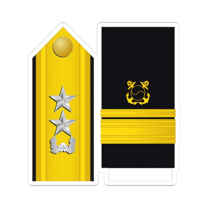 SouthKorea Navy OF 7 (Korea) (Military Rank) STICKER Vinyl Kiss-Cut Decal 3 Inch White - The Sticker Space