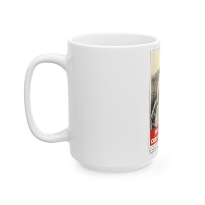 Soviet Era Poster 11 - White Coffee Mug-The Sticker Space