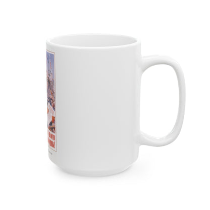 Soviet Era Poster 111 - White Coffee Mug-The Sticker Space