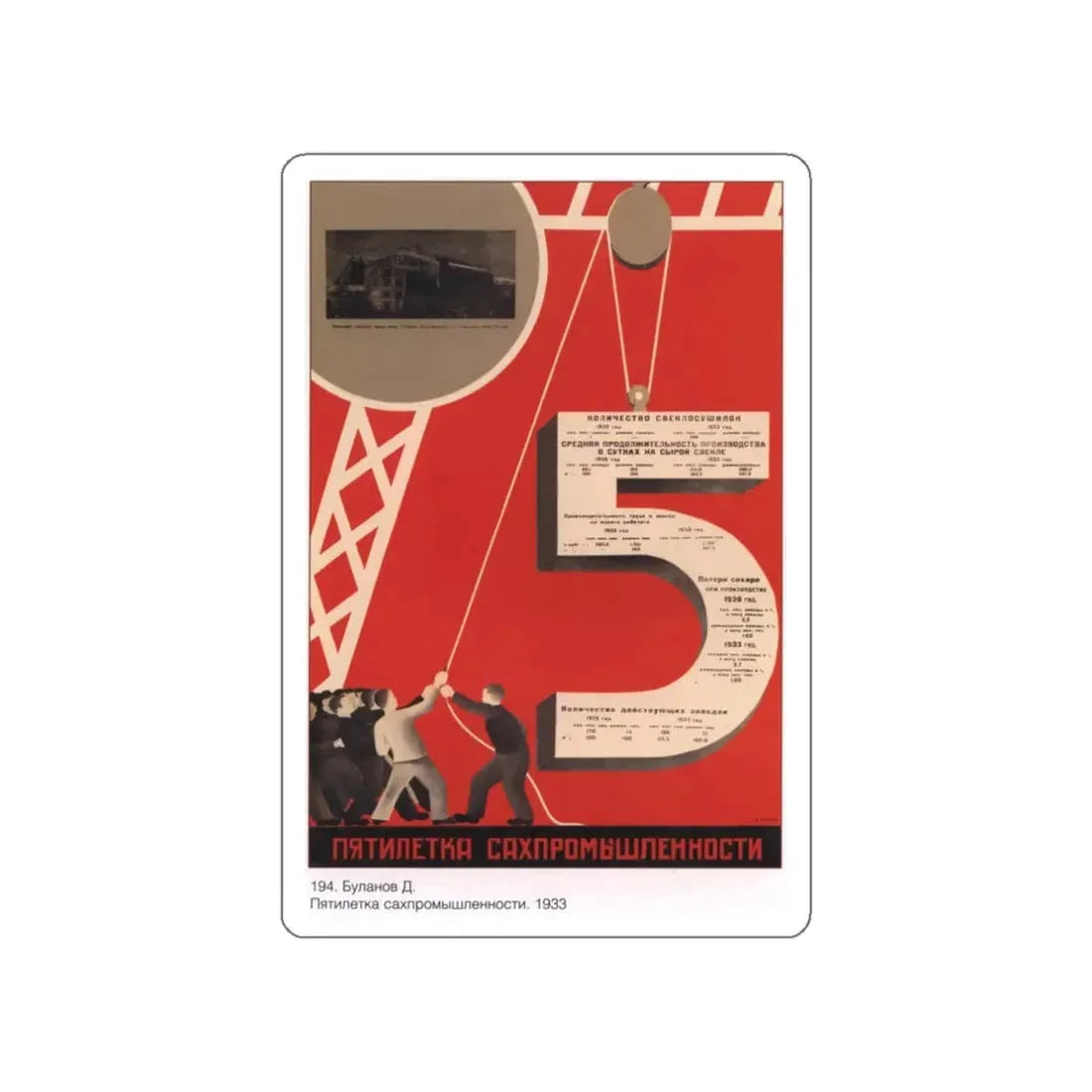 Soviet Era Poster 139 STICKER Vinyl Die-Cut Decal White 3 Inch - The Sticker Space