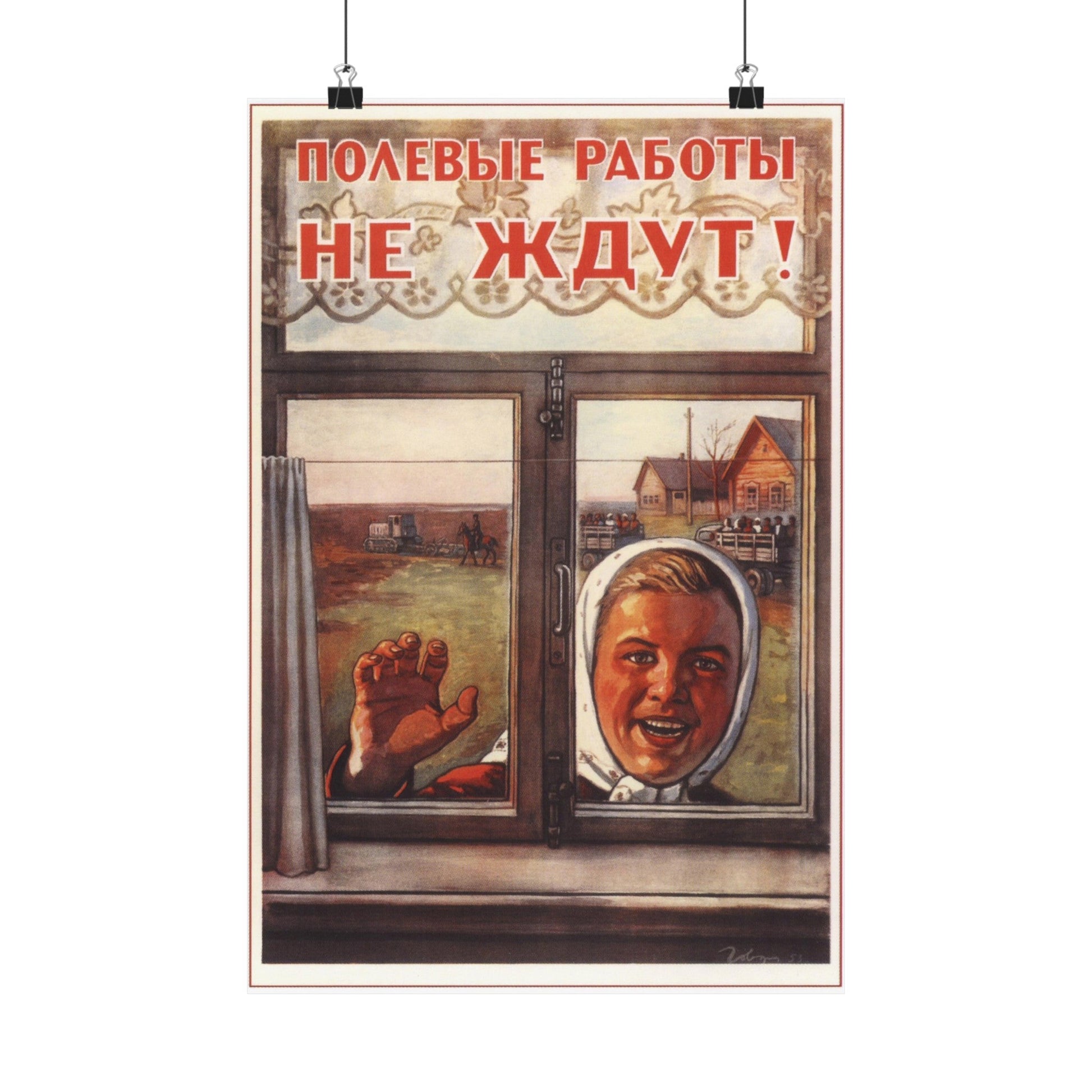 Soviet Era Poster 14 - Paper Poster-12″ x 18″-The Sticker Space