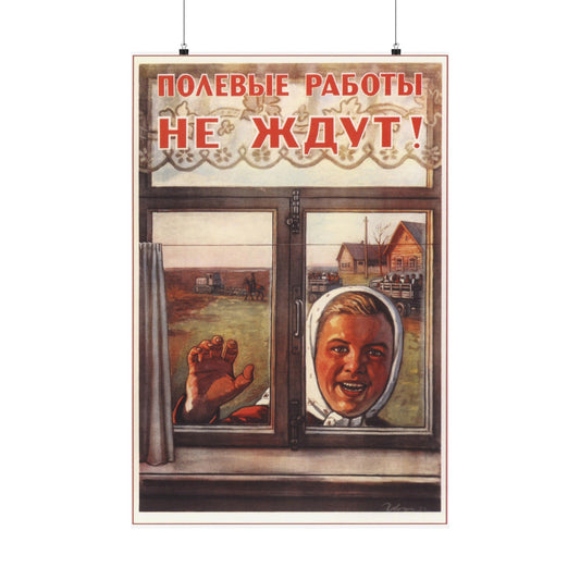 Soviet Era Poster 14 - Paper Poster-24″ x 36″-The Sticker Space