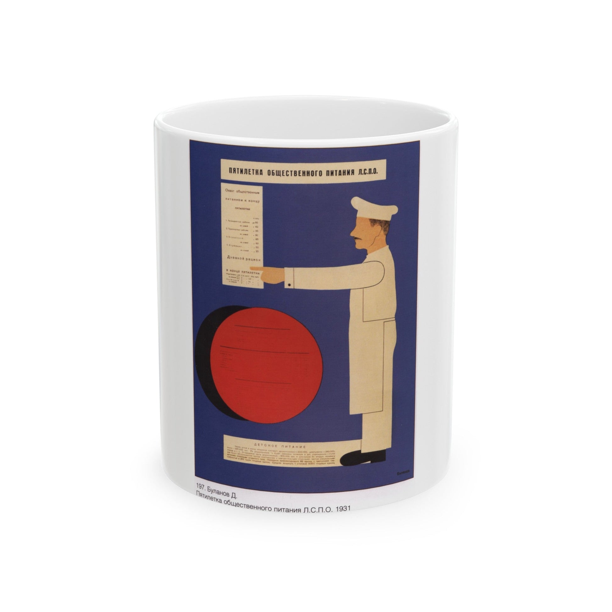 Soviet Era Poster 140 - White Coffee Mug-11oz-The Sticker Space