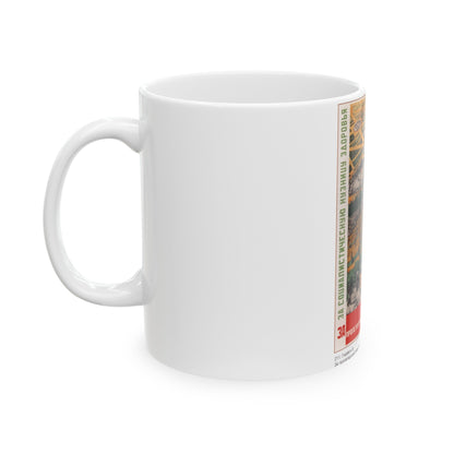 Soviet Era Poster 156 - White Coffee Mug-The Sticker Space