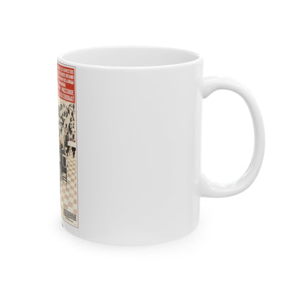 Soviet Era Poster 160 - White Coffee Mug-The Sticker Space