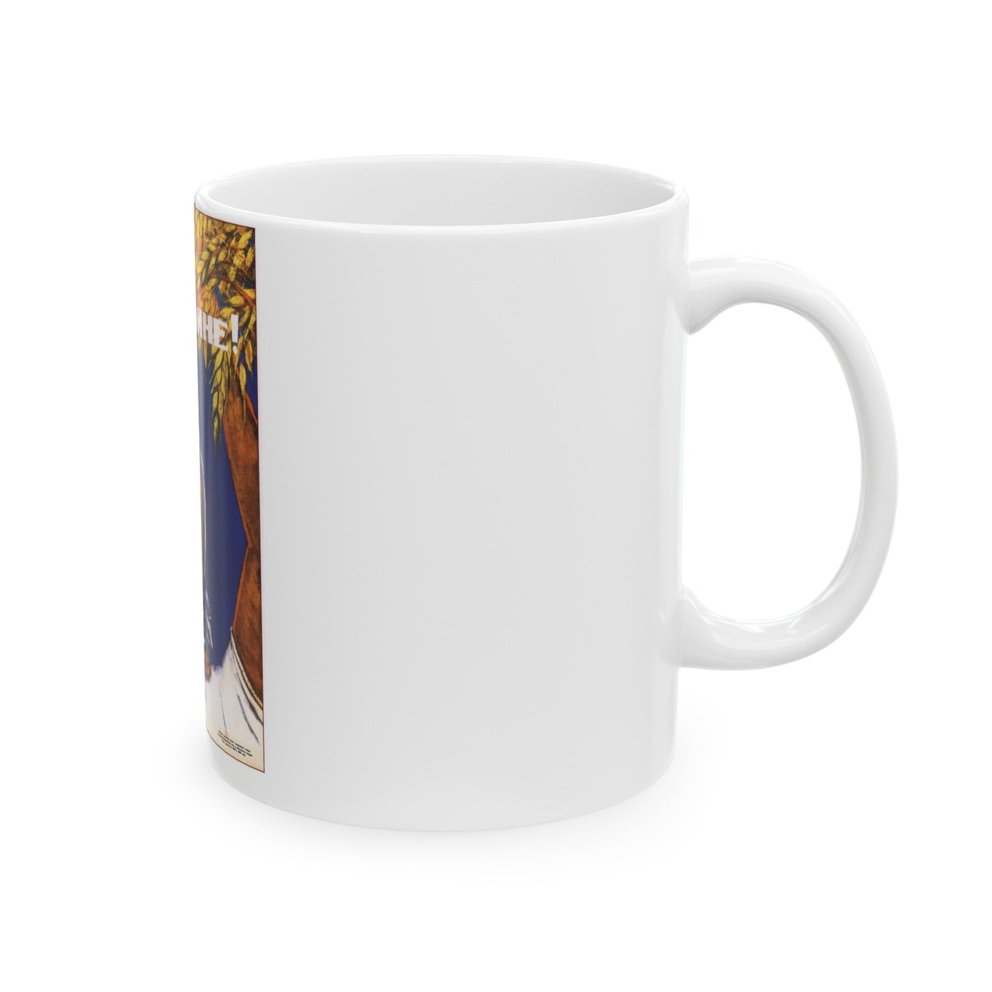 Soviet Era Poster 17 - White Coffee Mug-The Sticker Space