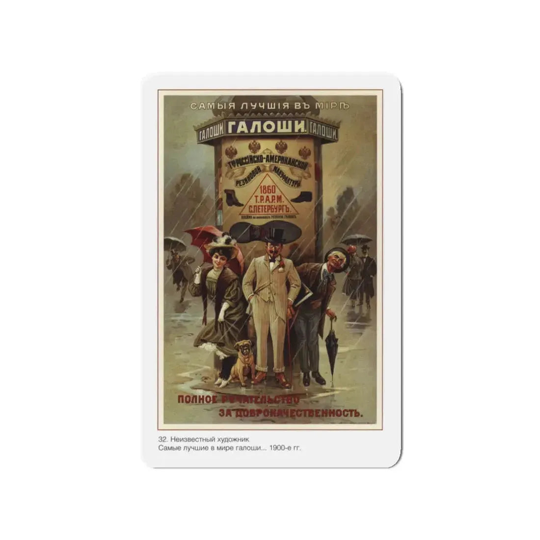 Soviet Era Poster 203 - Refrigerator Magnet 3 Inch - The Sticker Space