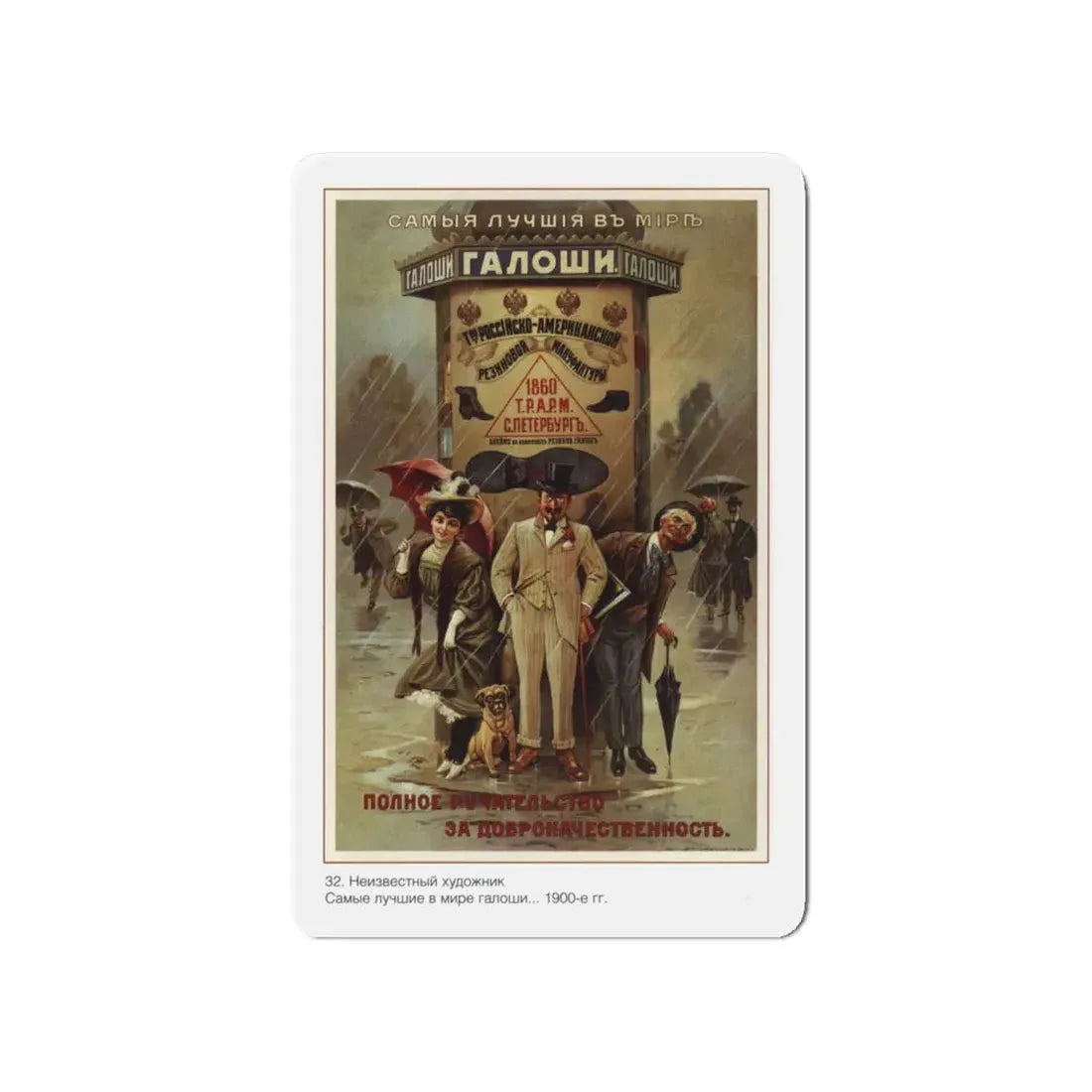 Soviet Era Poster 203 - Refrigerator Magnet 4 Inch - The Sticker Space