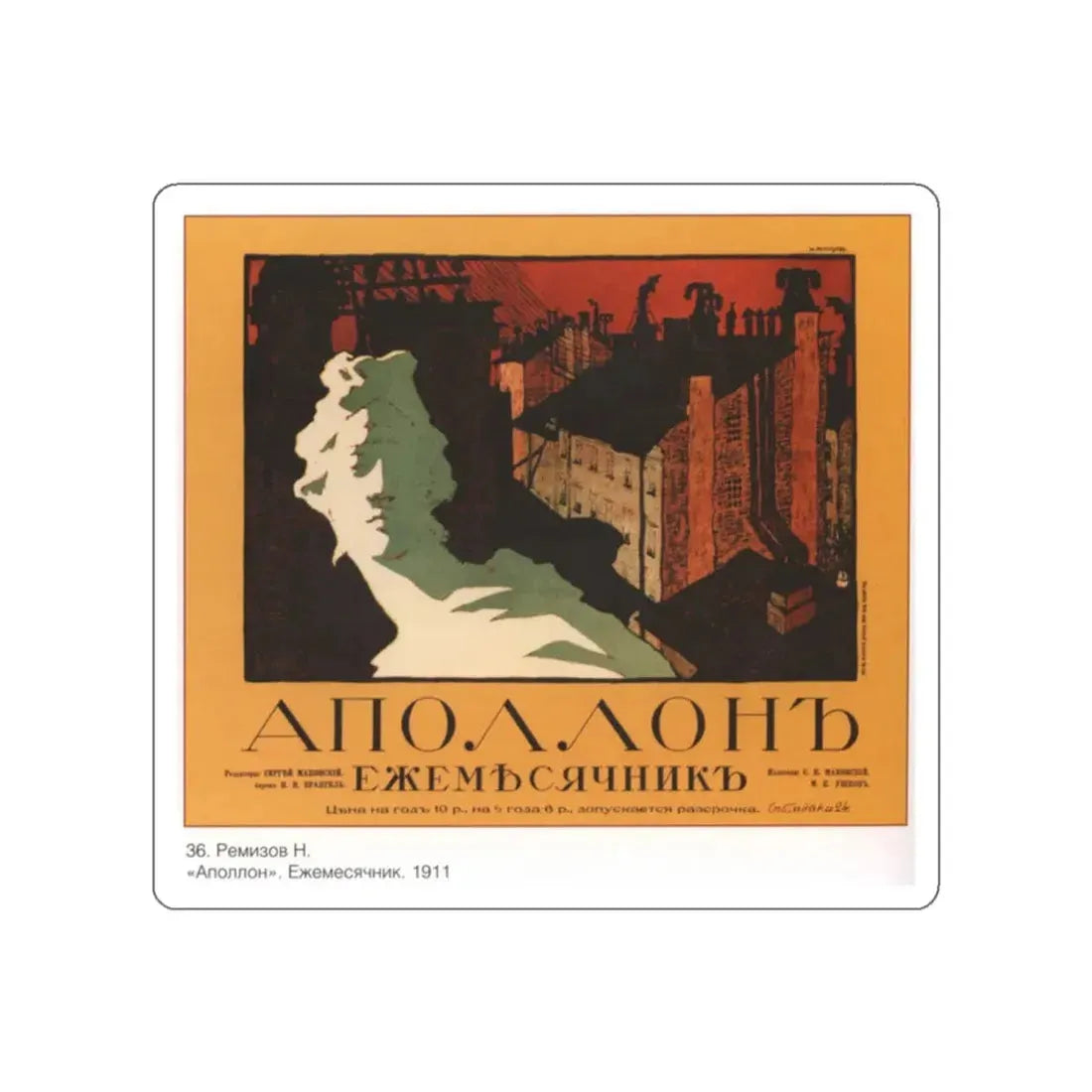 Soviet Era Poster 207 STICKER Vinyl Die-Cut Decal White 2 Inch - The Sticker Space