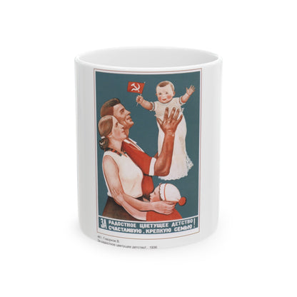 Soviet Era Poster 235 - White Coffee Mug-11oz-The Sticker Space