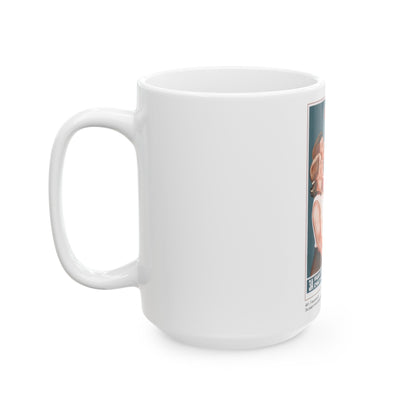 Soviet Era Poster 235 - White Coffee Mug-The Sticker Space