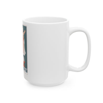 Soviet Era Poster 235 - White Coffee Mug-The Sticker Space