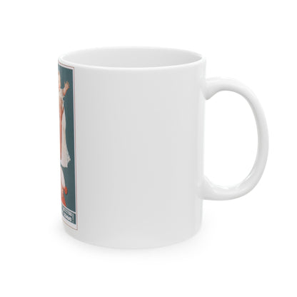 Soviet Era Poster 235 - White Coffee Mug-The Sticker Space