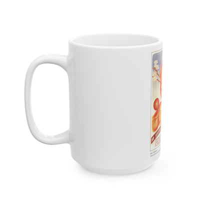 Soviet Era Poster 238 - White Coffee Mug-The Sticker Space