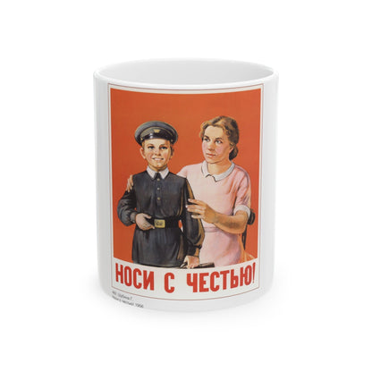 Soviet Era Poster 256 - White Coffee Mug-11oz-The Sticker Space