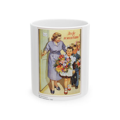 Soviet Era Poster 257 - White Coffee Mug-11oz-The Sticker Space