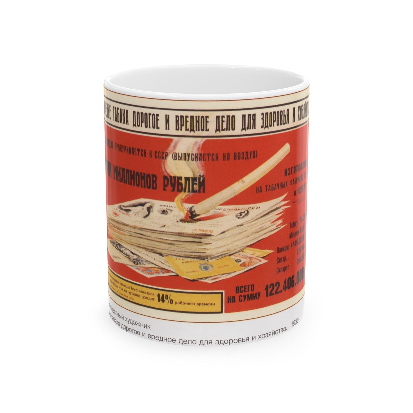 Soviet Era Poster 283 - White Coffee Mug-11oz-The Sticker Space