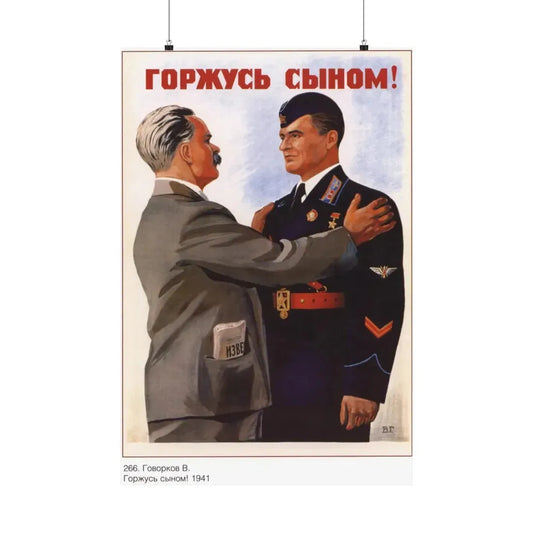 Soviet Era Poster 305 - Paper Poster 24″ x 36″ Matte - The Sticker Space