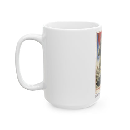 Soviet Era Poster 324 - White Coffee Mug-The Sticker Space