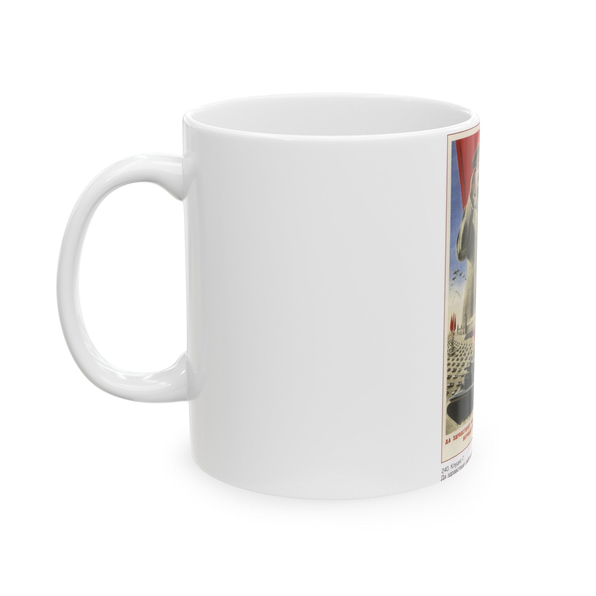 Soviet Era Poster 324 - White Coffee Mug-The Sticker Space