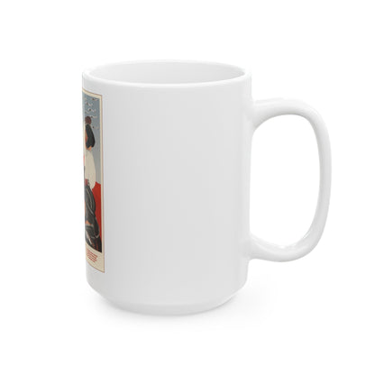 Soviet Era Poster 327 - White Coffee Mug-The Sticker Space