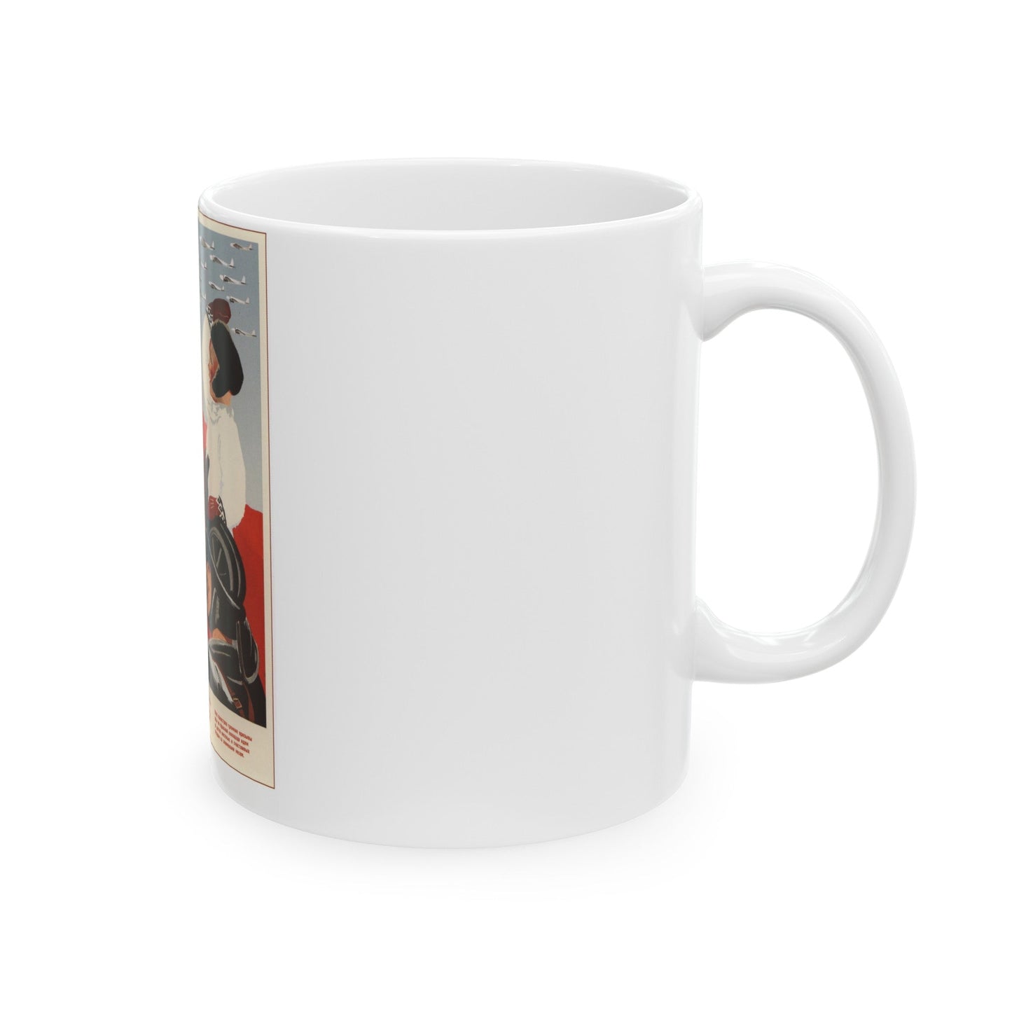 Soviet Era Poster 327 - White Coffee Mug-The Sticker Space