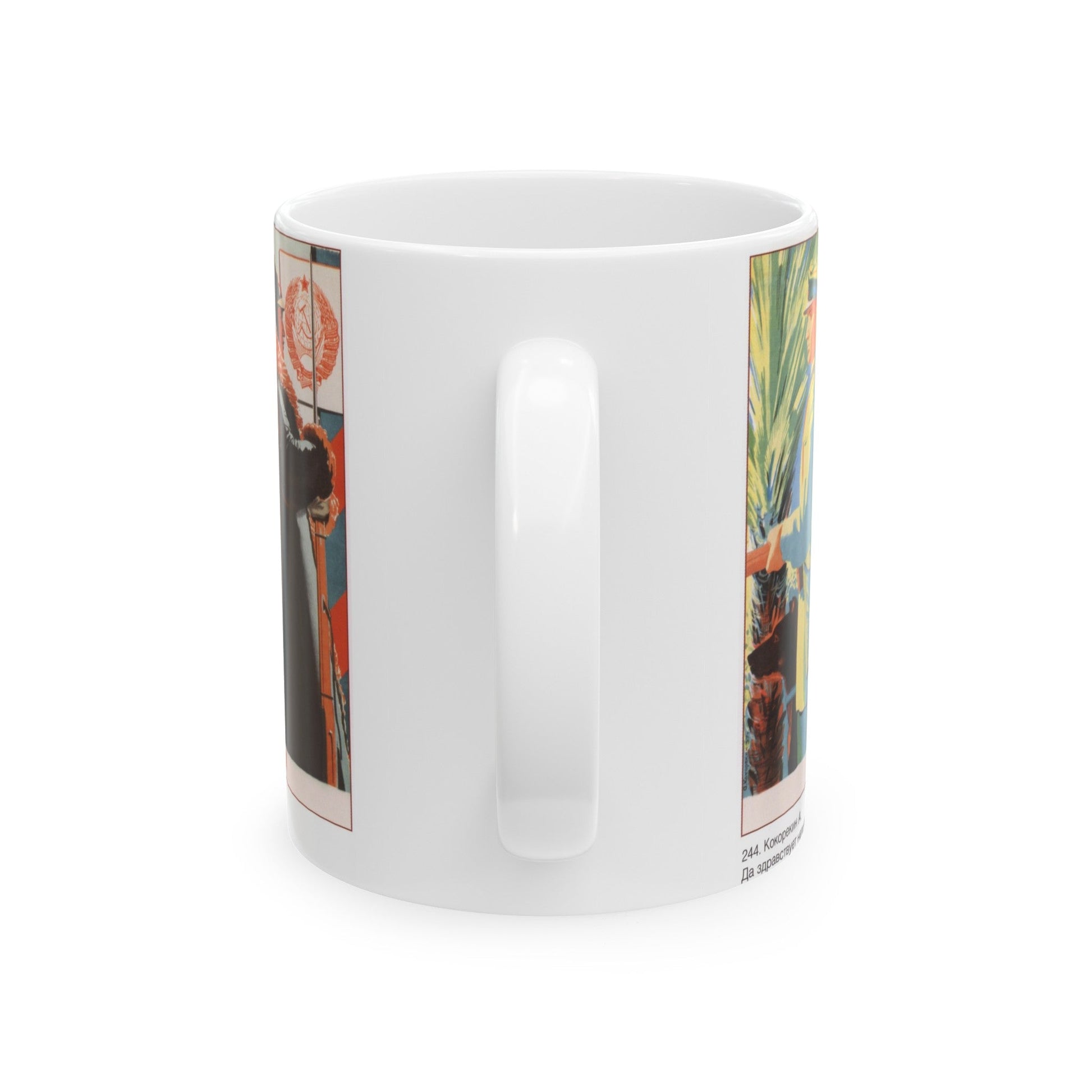 Soviet Era Poster 330 - White Coffee Mug-The Sticker Space