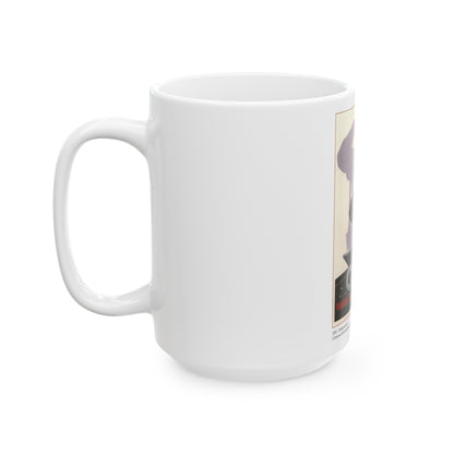 Soviet Era Poster 334 - White Coffee Mug-The Sticker Space