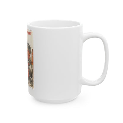 Soviet Era Poster 336 - White Coffee Mug-The Sticker Space