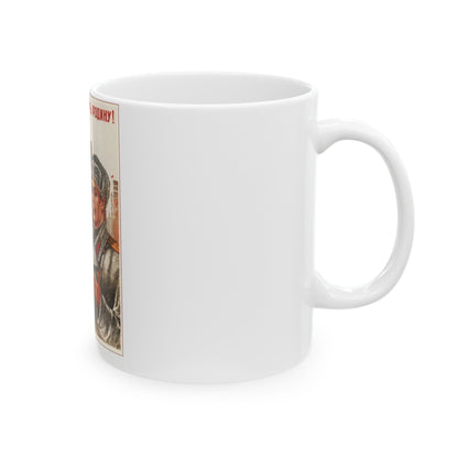 Soviet Era Poster 336 - White Coffee Mug-The Sticker Space