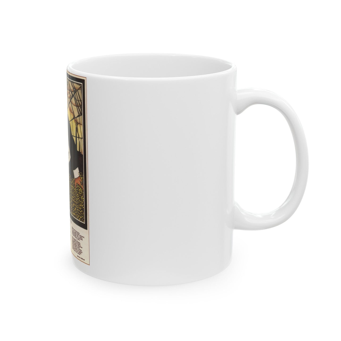 Soviet Era Poster 354 - White Coffee Mug-The Sticker Space