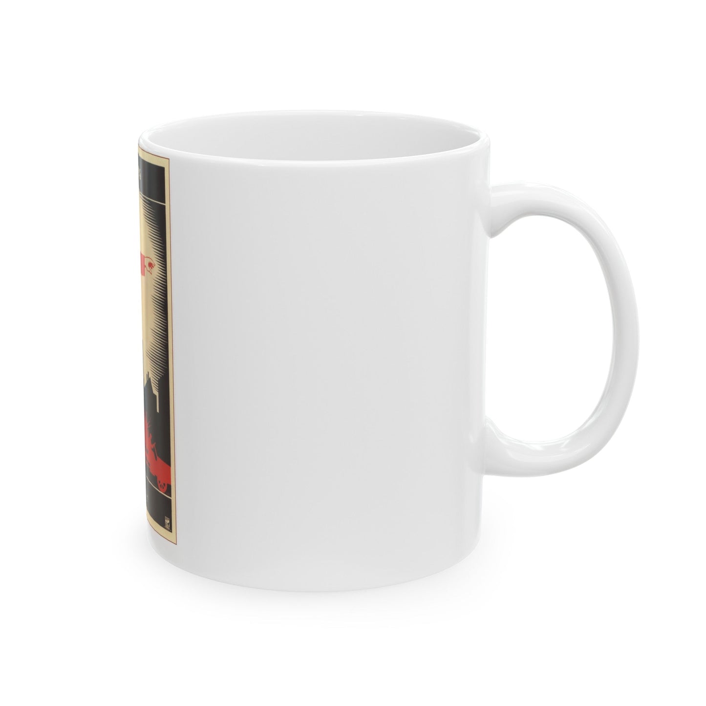 Soviet Era Poster 369 - White Coffee Mug-The Sticker Space