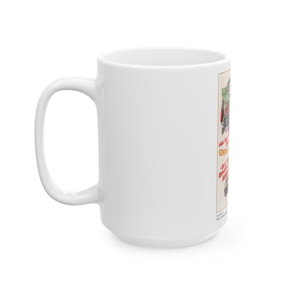 Soviet Era Poster 370 - White Coffee Mug-The Sticker Space