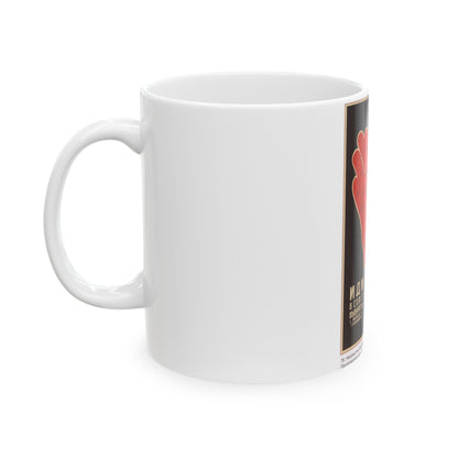 Soviet Era Poster 371 - White Coffee Mug-The Sticker Space