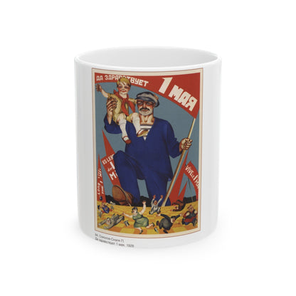 Soviet Era Poster 374 - White Coffee Mug-11oz-The Sticker Space