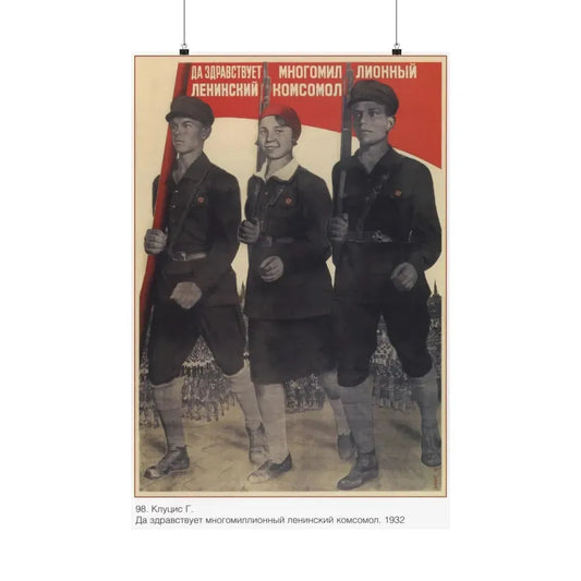 Soviet Era Poster 388 - Paper Poster 24″ x 36″ Matte - The Sticker Space