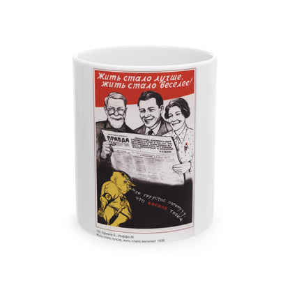 Soviet Era Poster 389 - White Coffee Mug-11oz-The Sticker Space