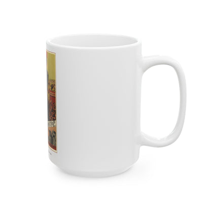 Soviet Era Poster 4 - White Coffee Mug-The Sticker Space