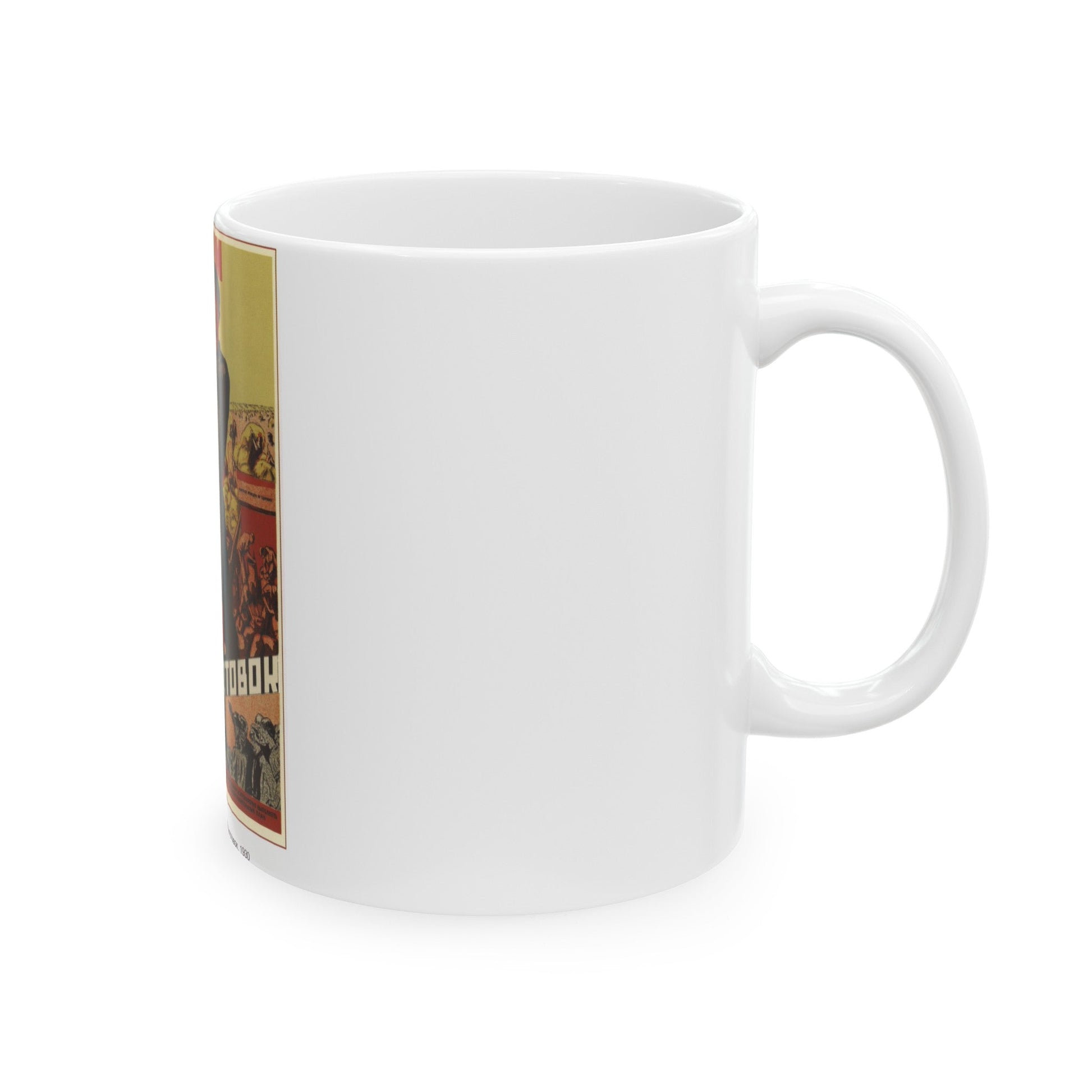 Soviet Era Poster 4 - White Coffee Mug-The Sticker Space