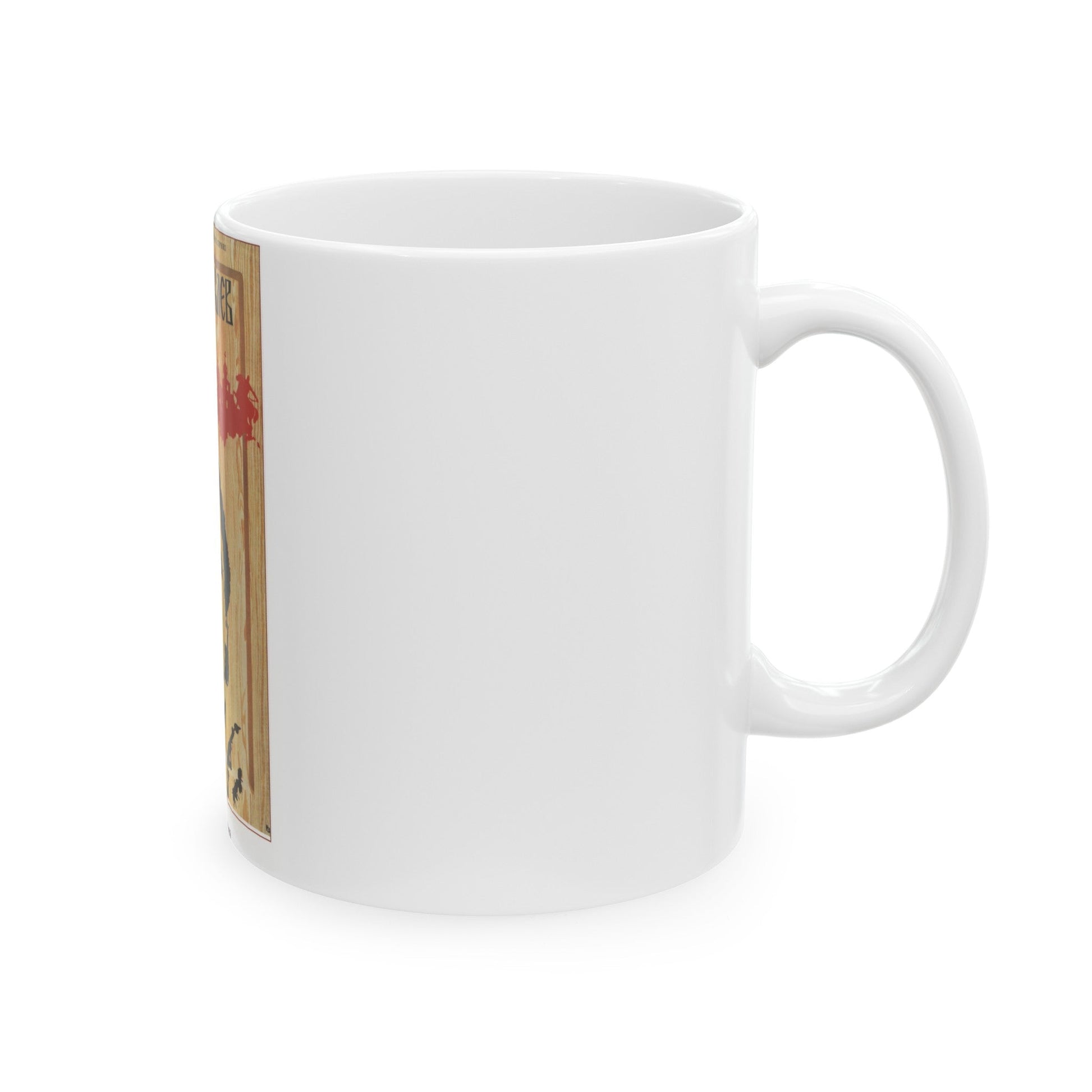 Soviet Era Poster 40 - White Coffee Mug-The Sticker Space