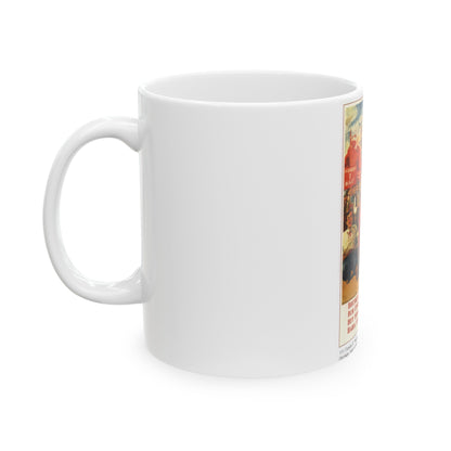 Soviet Era Poster 401 - White Coffee Mug-The Sticker Space