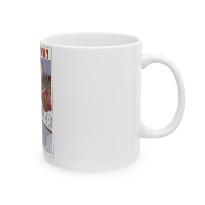 Soviet Era Poster 403 - White Coffee Mug-The Sticker Space