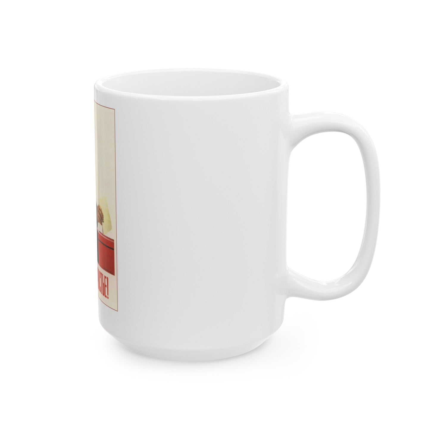 Soviet Era Poster 405 - White Coffee Mug-The Sticker Space