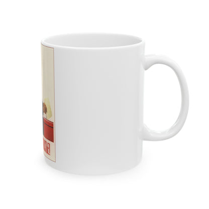 Soviet Era Poster 405 - White Coffee Mug-The Sticker Space