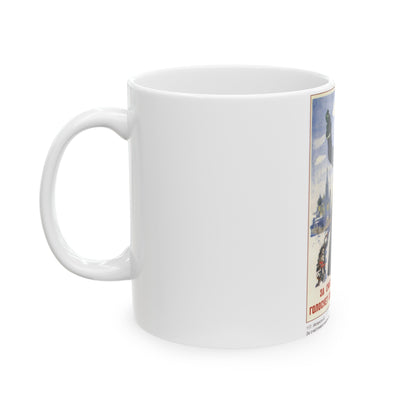 Soviet Era Poster 407 - White Coffee Mug-The Sticker Space