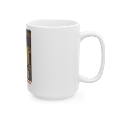 Soviet Era Poster 410 - White Coffee Mug-The Sticker Space