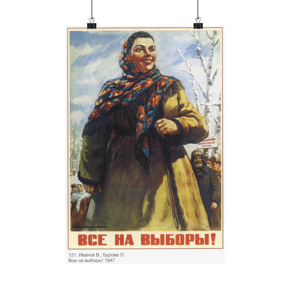 Soviet Era Poster 411 - Paper Poster-12″ x 18″-The Sticker Space