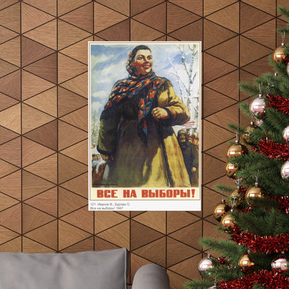 Soviet Era Poster 411 - Paper Poster-The Sticker Space